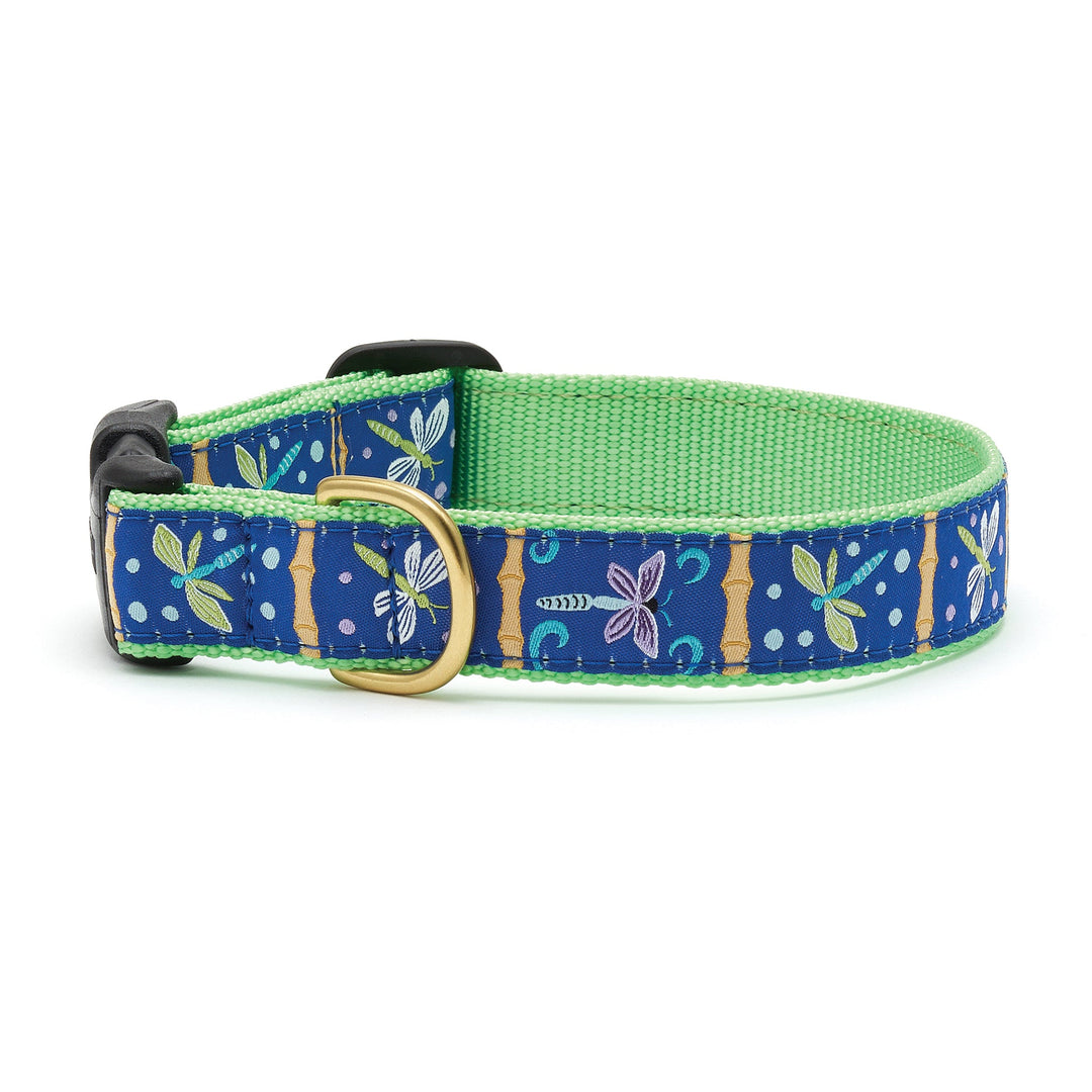 Dog Collars 1" Wide Dragonfly Clip Buckle Collar